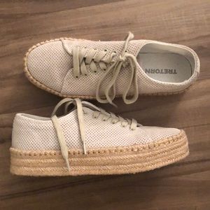 Tan Tretorn Platform Espadrille Shoes